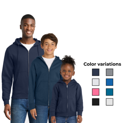 ZIP UP HOODIE SWEATSHIRT